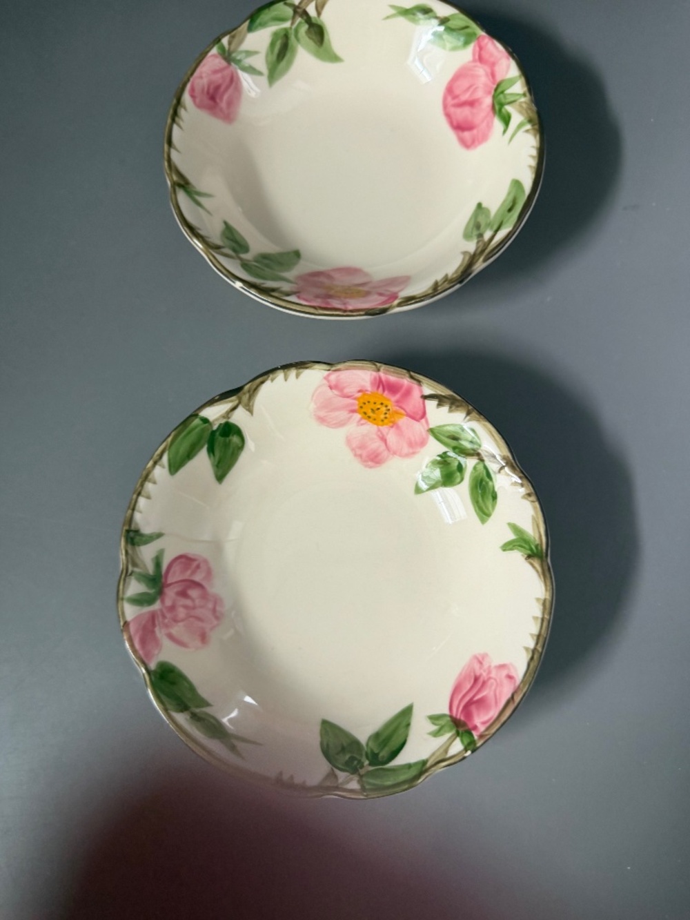 Vintage Franciscan Desert Rose Small Bowl Set of Two 2 6 inches